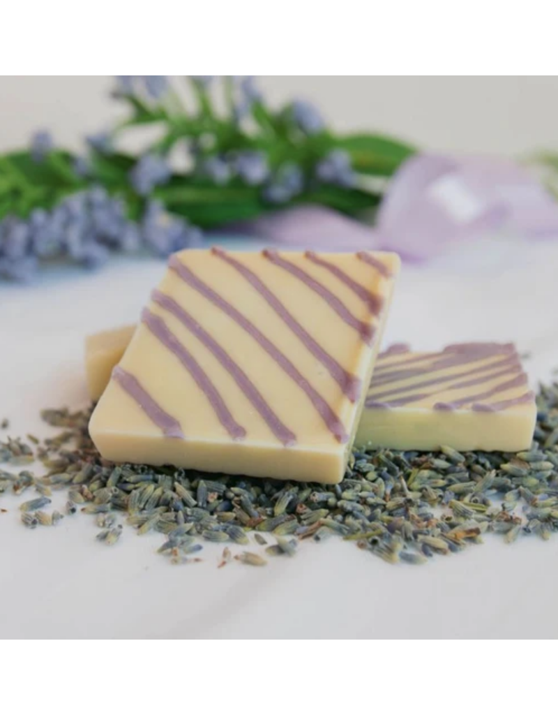 Saxon Chocolates Lemon & Lavender White Chocolate Bark