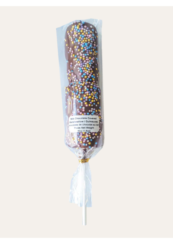 Saxon Chocolates Milk Chocolate Marshmallows with Spring Sprinkles