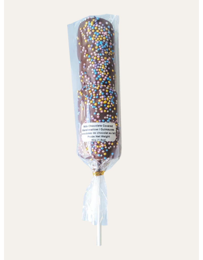 Saxon Chocolates Milk Chocolate Marshmallows with Spring Sprinkles