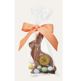 Saxon Chocolates Milk Chocolate Small Solid Bunny with Mini Eggs