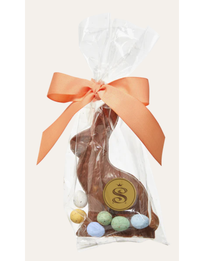 Saxon Chocolates Milk Chocolate Small Solid Bunny with Mini Eggs
