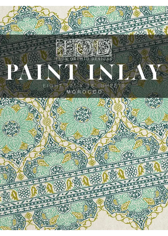 Iron Orchid Designs Morocco (eight sheet 12"x16") Paint Inlay | Iron Orchid Designs