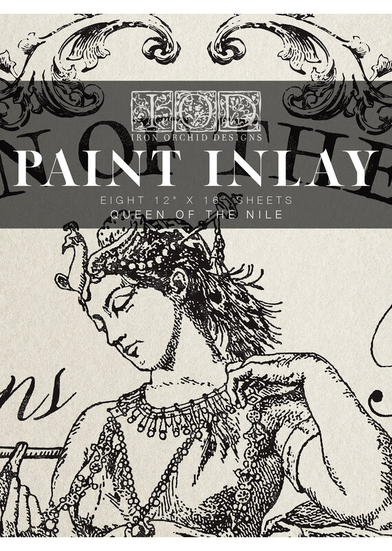 Iron Orchid Designs Queen of the Nile ( eight sheet 12"x16") Paint Inlay | Iron Orchid Designs