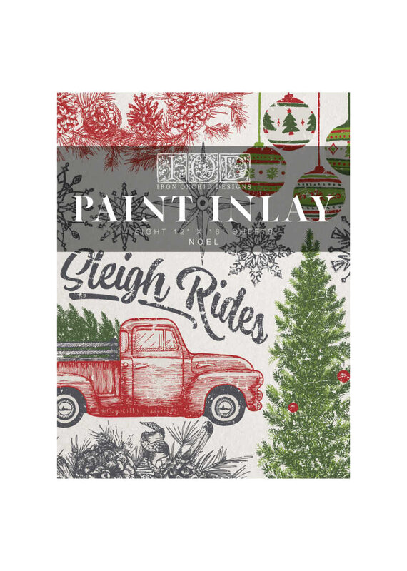 Iron Orchid Designs Noel ( eight sheet 12"x16") Paint Inlay | Iron Orchid Designs