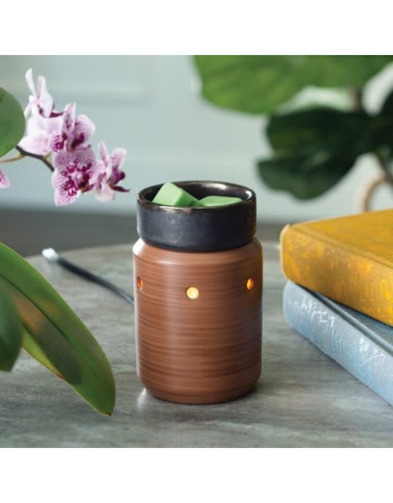 sds Pewter Walnut Midsize Illumination Wax Melt Fragrance Warmer