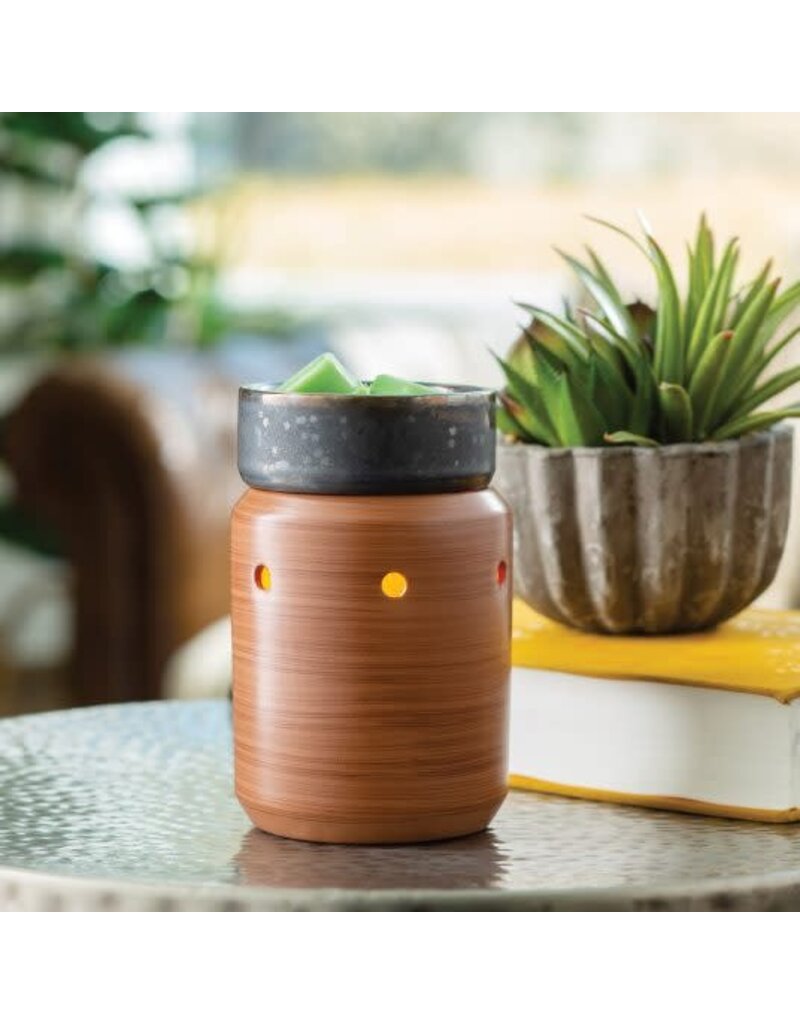 sds Pewter Walnut Midsize Illumination Wax Melt Fragrance Warmer