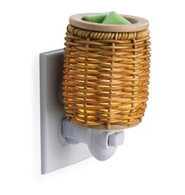sds Wicker Lantern Pluggable Wax Melt Fragrance Warmer