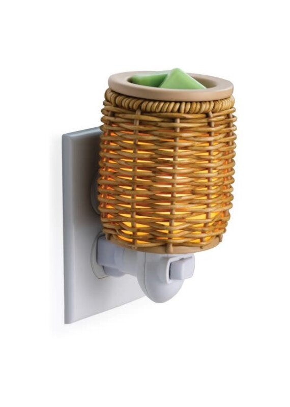sds Wicker Lantern Pluggable Wax Melt Fragrance Warmer