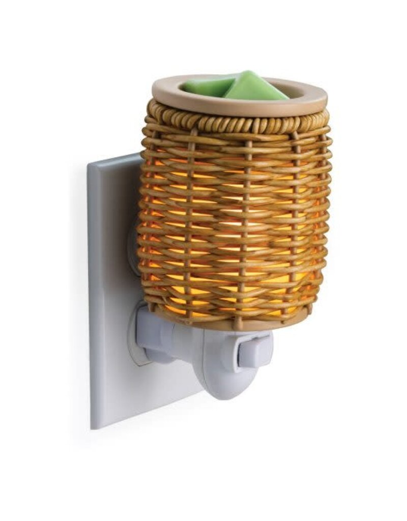 sds Wicker Lantern Pluggable Wax Melt Fragrance Warmer