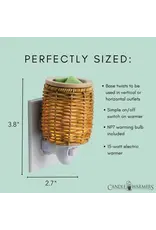 sds Wicker Lantern Pluggable Wax Melt Fragrance Warmer