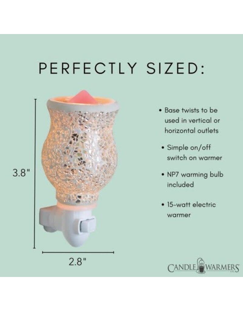 sds Reflection Glass Mosaic Pluggable Wax Melt Fragrance Warmer
