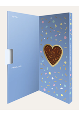 Saxon Chocolates "You're Sweeter Than Chocolate" Milk Chocolate Toffee Bar Greeting Card