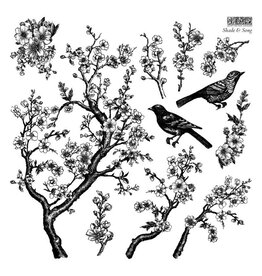 Iron Orchid Designs Shade & Song Decor Stamp | Iron Orchid Designs 12"x12"