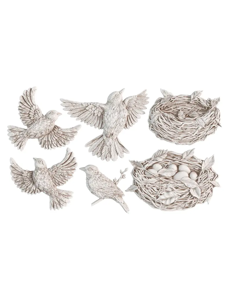 Iron Orchid Designs Sparrow's Nest IOD Decor Mould (6″x10″)