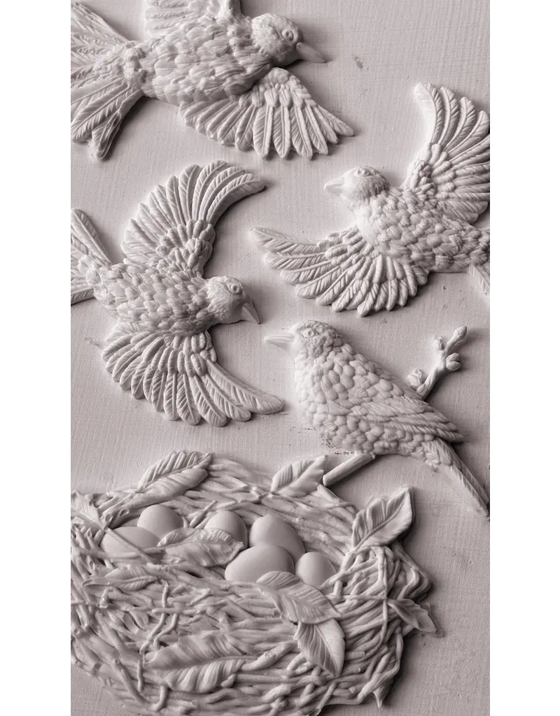Iron Orchid Designs Sparrow's Nest IOD Decor Mould (6″x10″)