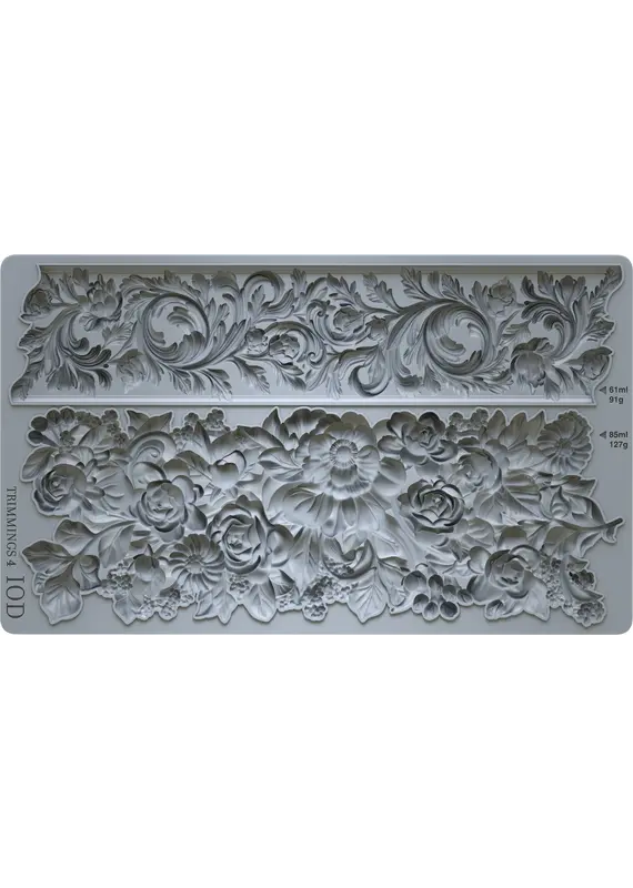 Iron Orchid Designs Trimmings 4 IOD Decor Mould (6″x10″)