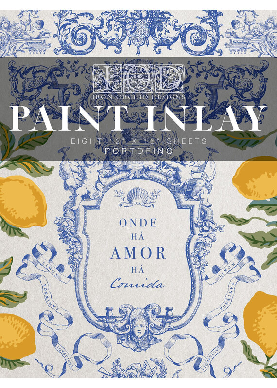 Iron Orchid Designs Portofino *LIMITED EDITION ( eight sheet 12"x16") Paint Inlay | Iron Orchid Designs