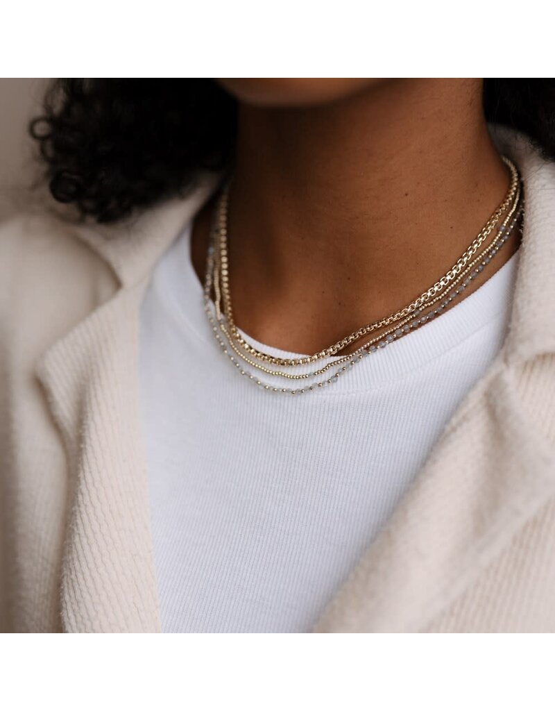 Glee Jewelry Always Necklace Gold with Labradorite | Glee Jewelry