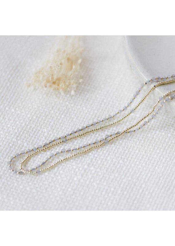 Glee Jewelry Always Necklace Gold with Labradorite | Glee Jewelry