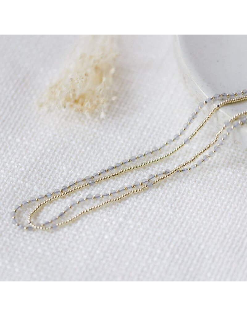 Glee Jewelry Always Necklace Gold with Labradorite | Glee Jewelry