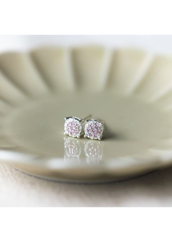 Glee Jewelry Bedazzle Studs with Soft Pink | Glee Jewelry