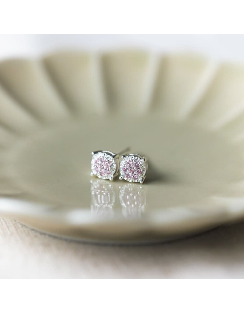 Glee Jewelry Bedazzle Studs with Soft Pink | Glee Jewelry