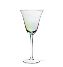 Abbott Collection Rainbow Shimmer Optic Wine Glass