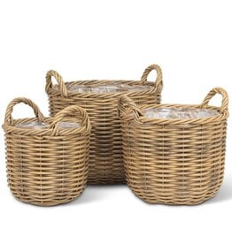 Abbott Collection Tall Baskets with Handles