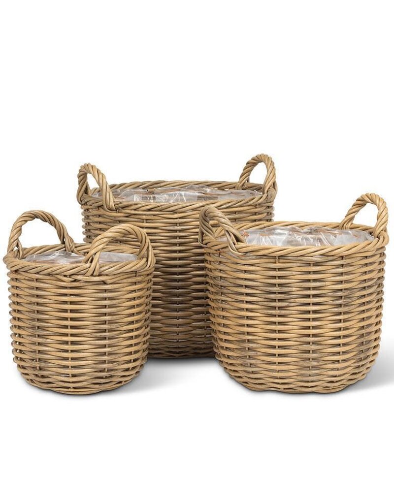 Abbott Collection Tall Baskets with Handles