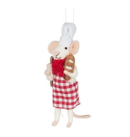 Abbott Collection Pastry Chef Mouse Ornament