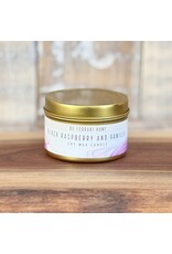 DeFerrari Candles Black Raspberry Vanilla Soy Wax Candle Piccola Gold Tin