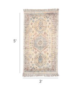 Abbott Collection Woven Cotton Printed Floor Rug | 3'x5'