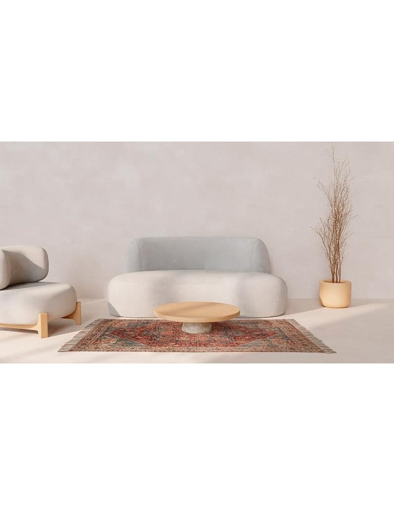 Abbott Collection Woven Cotton Printed Floor Rug | 4'x6'