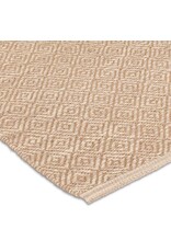 Abbott Collection Flat Diamond Weave Cotton & Jute Floor Mat | 36"x60"