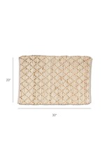 Abbott Collection Diamond Weave Cotton & Jute Floor Mat | 20"x30"