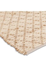 Abbott Collection Diamond Weave Cotton & Jute Floor Mat | 20"x30"