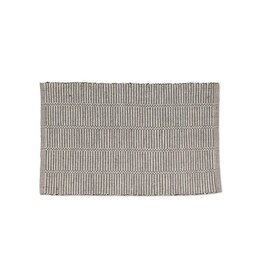 Abbott Collection Multicolour Striped Cotton Mat | 20"x30"