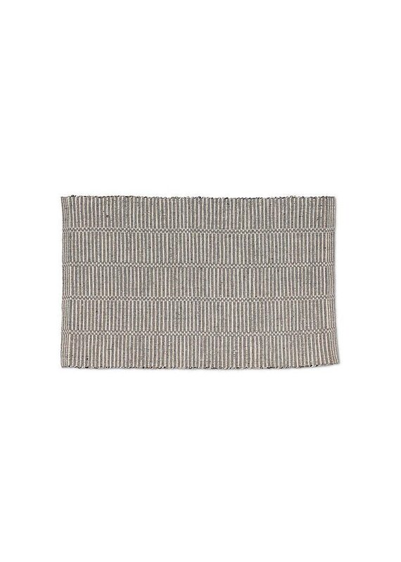 Abbott Collection Multicolour Striped Cotton Mat | 20"x30"