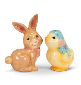 Abbott Collection Bunny & Chick Salt & Pepper Set