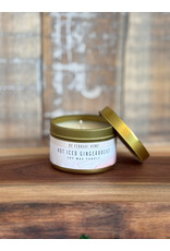 DeFerrari Candles Hot Iced Gingerbread Soy Wax Candle Piccola Gold Tin