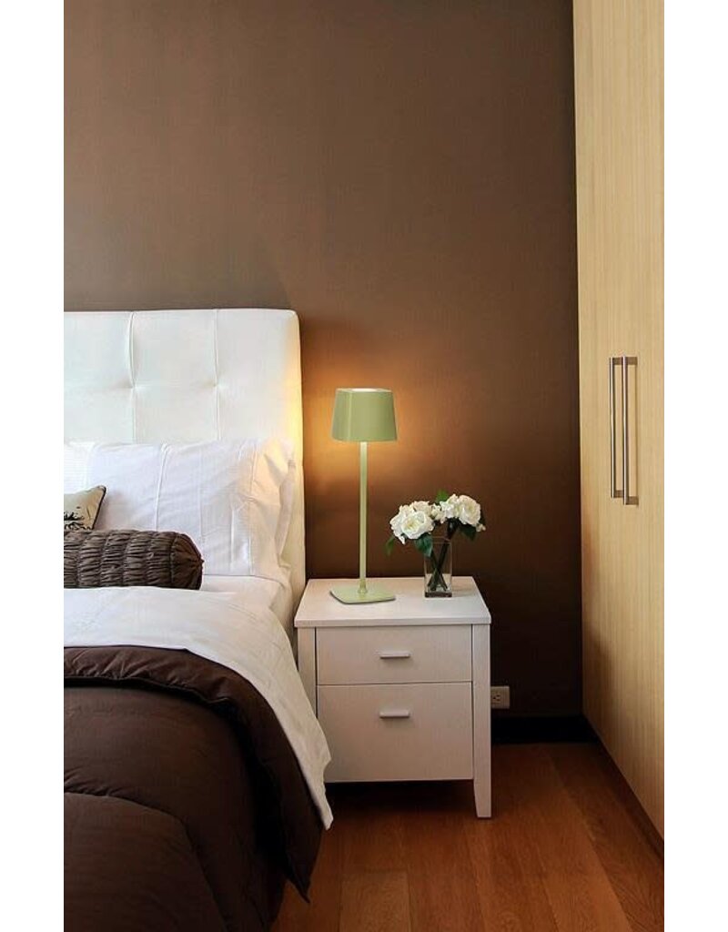 Abbott Collection Square Shade LED Table Light | Spring Green