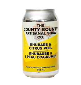The County Bounty Rhubarb Citrus Peel Soda