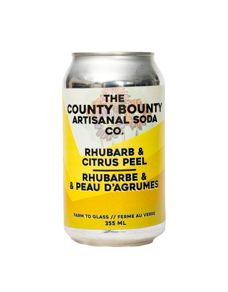 The County Bounty Rhubarb Citrus Peel Soda