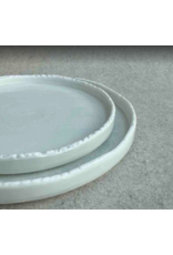 Spirit Wares Ice 8.5" Porcelain Rustic Edge Plate