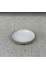 Spirit Wares White Pepper Polished Porcelain 7" High Rim Plate