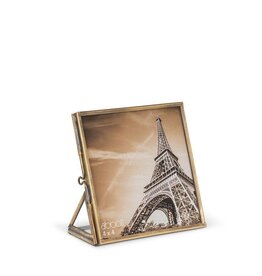 Abbott Collection Simple Antique Gold Square Photo Frame | sm