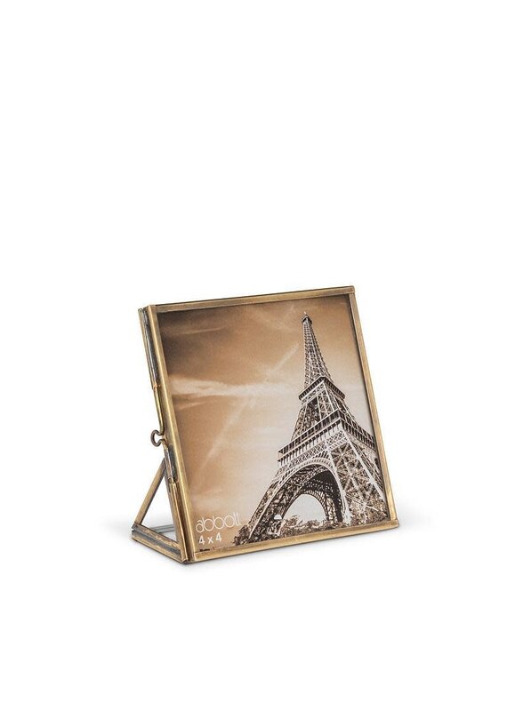 Abbott Collection Simple Antique Gold Square Photo Frame | sm