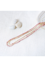 Glee Jewelry Always Necklace Gold with Pink Rhodonite | Glee Jewelry