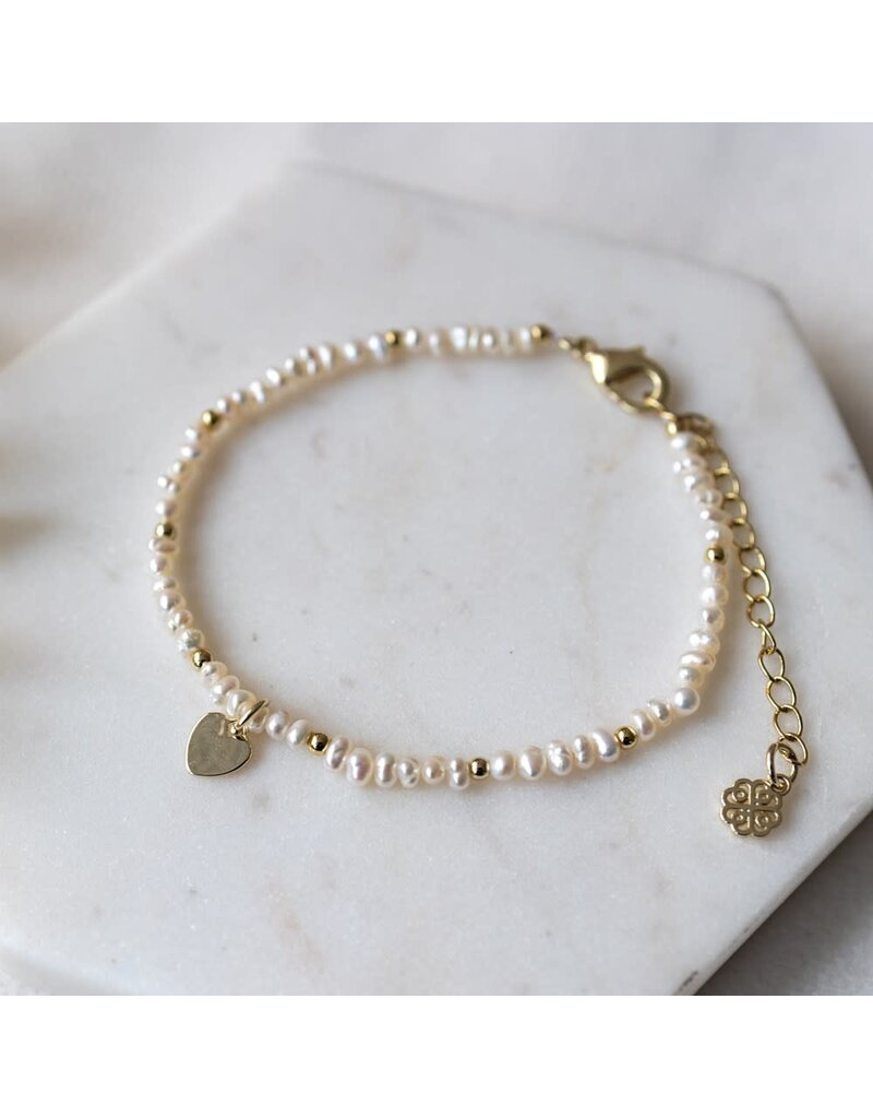 Glee Jewelry Amado Essentia Bracelet with White Pearl | Glee Jewelry Gold