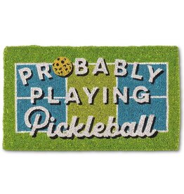 Abbott Collection Playing Pickleball Doormat